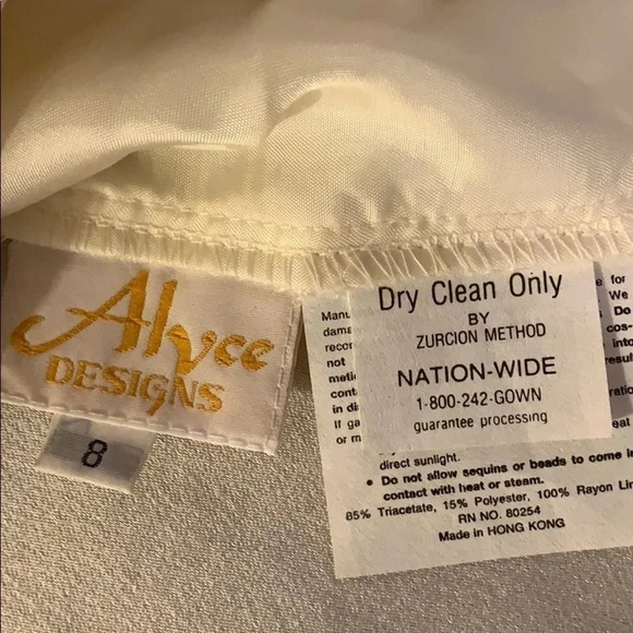 Alyce Paris Ivory White Pearl & Sequin Shell Top - Picture 4 of 8